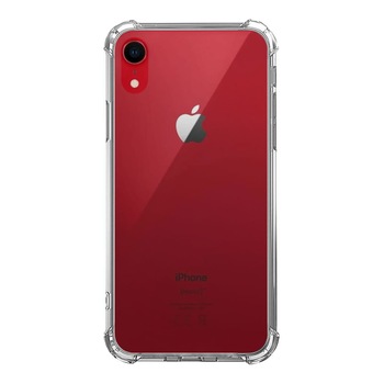 Husa antisoc iPhone XR - transparenta, silicon, colturi Anti-Drop, spate plastic, iShield Clear