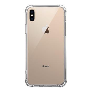 Husa antisoc iPhone XS Max - transparenta, silicon, colturi Anti-Drop, spate plastic, iShield Clear Husa antisoc iPhone XS Max - transparenta, silicon, colturi Anti-Drop, spate plastic, iShield Clear