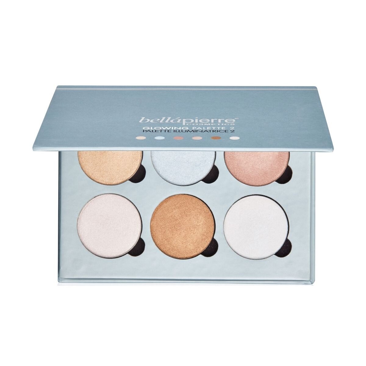 Paleta 6 iluminatori BellaPierre, Glowing Palette 2, 17.28 g