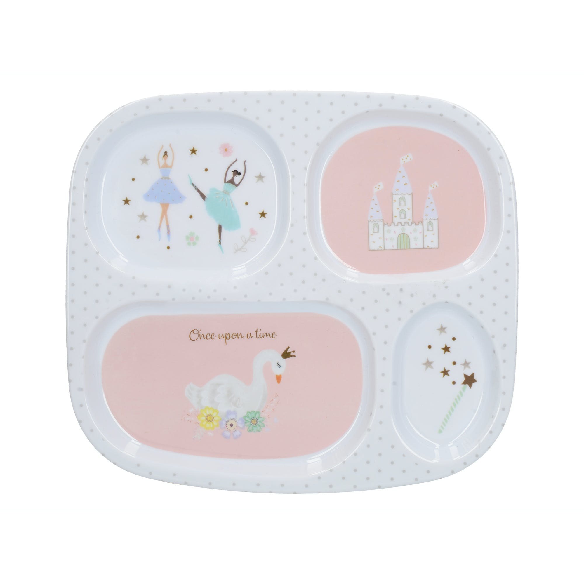 Platou servire copii compartimentat 24 x 21,5 cm, melamina - Kitchen Craft