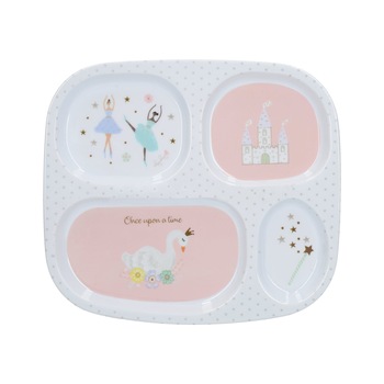 Platou servire copii compartimentat 24 x 21,5 cm, melamina - Kitchen Craft Platou servire copii compartimentat 24 x 21,5 cm, melamina - Kitchen Craft