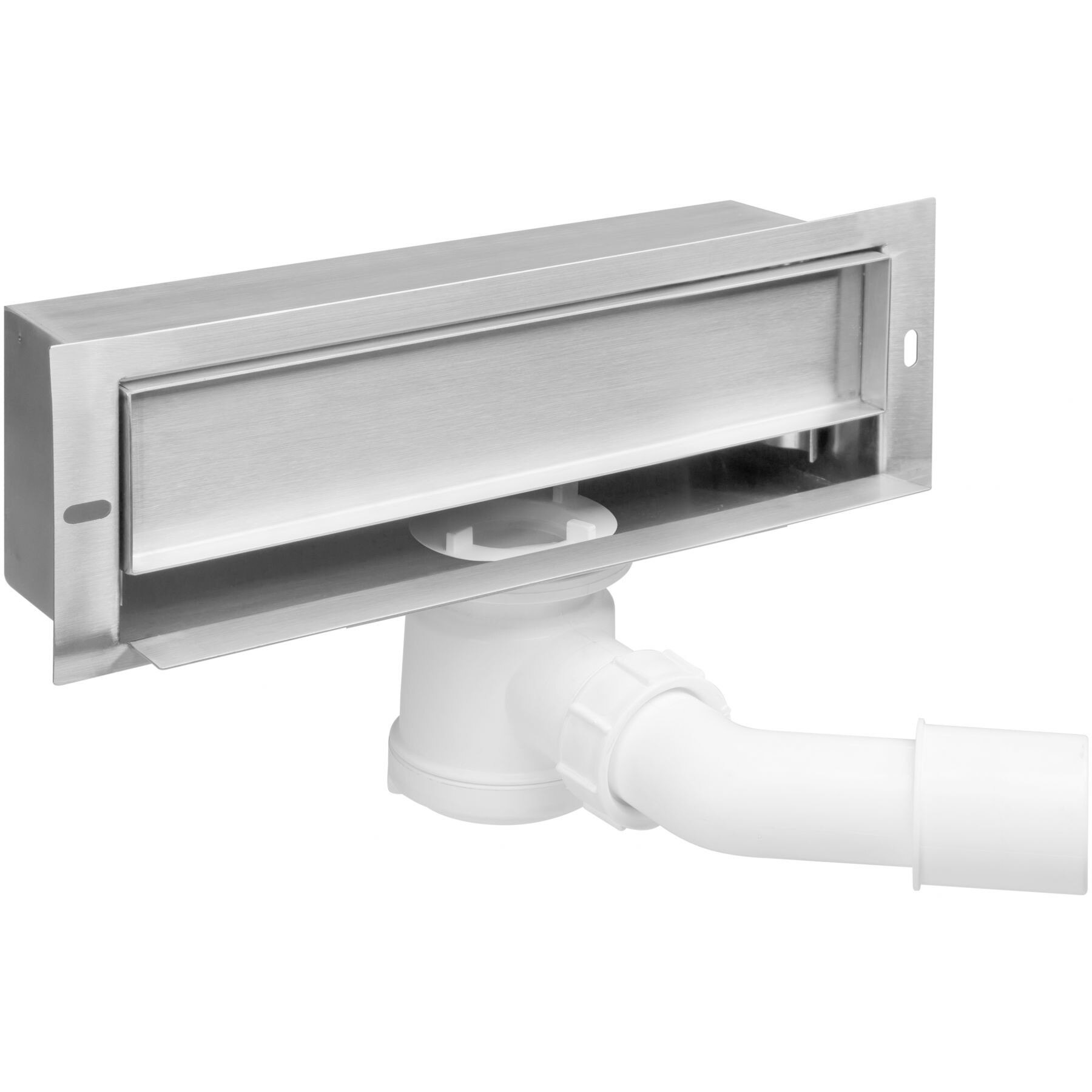 Rigola de dus cu gratar ASTER KOW 003A, finisaj otel cromat, montaj in perete, 295 x 87 cm