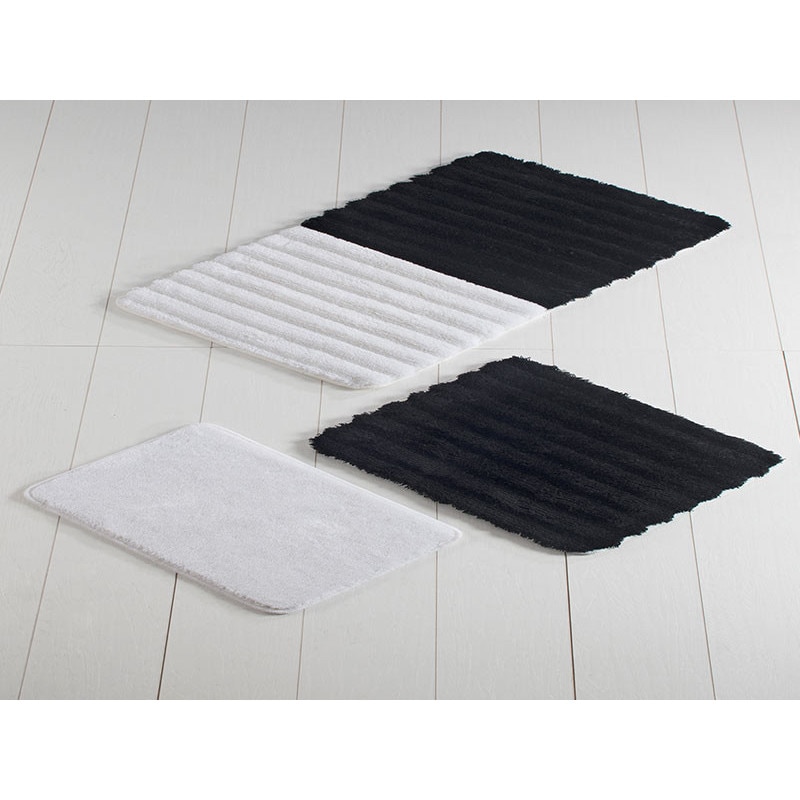 Set 3 Covorase de Baie, Chilai Home, model , Chilai Home, model Soft Negru