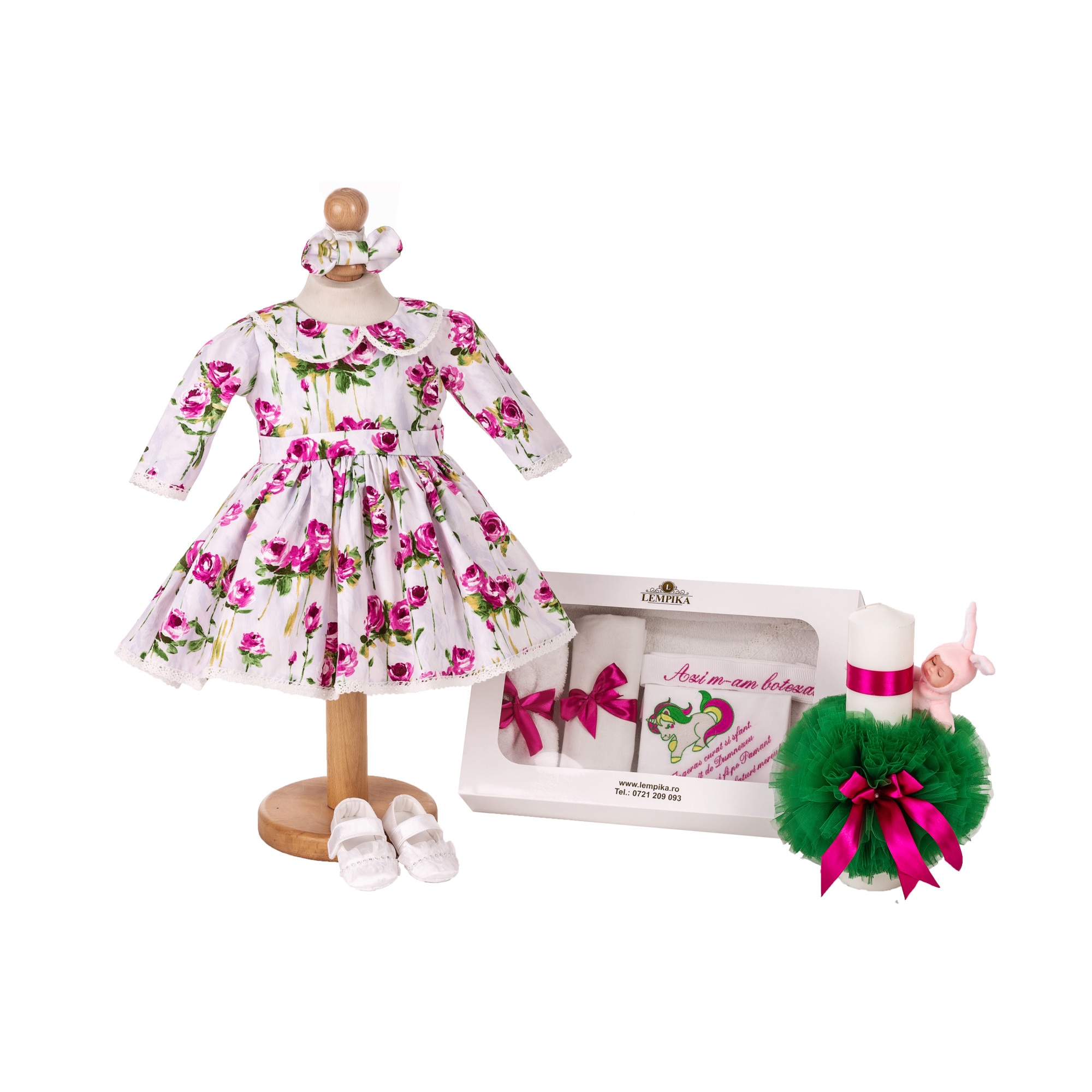 Set Botez Lempika Bebe Ayana, 5 piese, 3-6luni