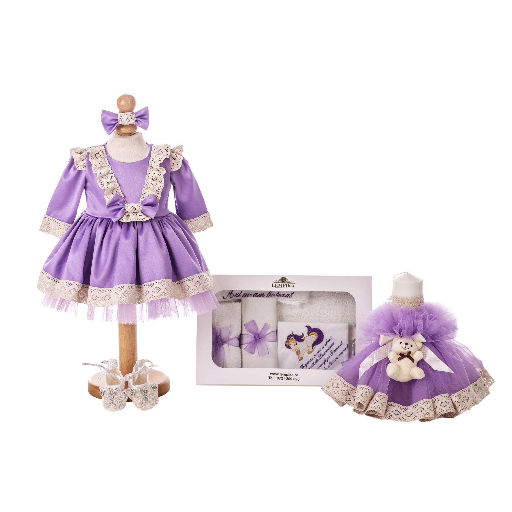 Set Botez Lempika Bebe Paloma, 5 piese, 6-9luni