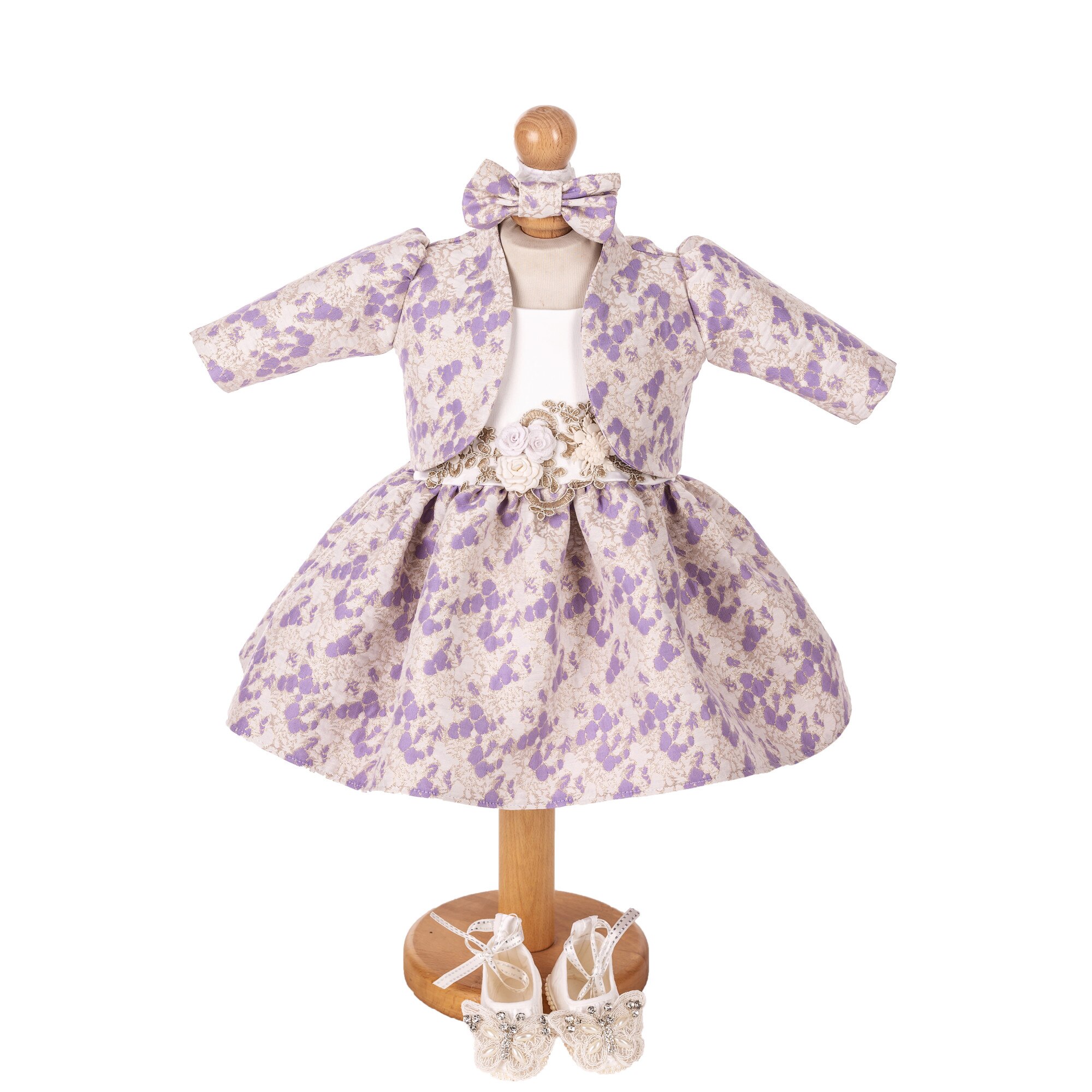 Set Botez Lempika Bebe Sophie, 4 piese, 0-3luni