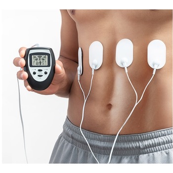 Aparat electrostimulare cu 4 electrozi, 10 nivele de intensitate, 8 programe Aparat electrostimulare cu 4 electrozi, 10 nivele de intensitate, 8 programe