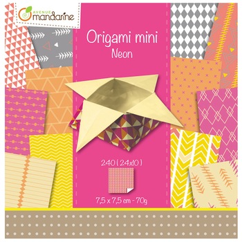 Set creatie Avenue Mandarine - Origami Mini, neon Set creatie Avenue Mandarine - Origami Mini, neon