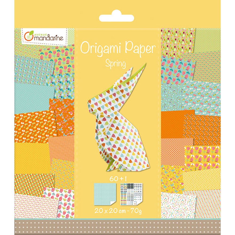 Set creatie Avenue Mandarine - Origami Paper Spring