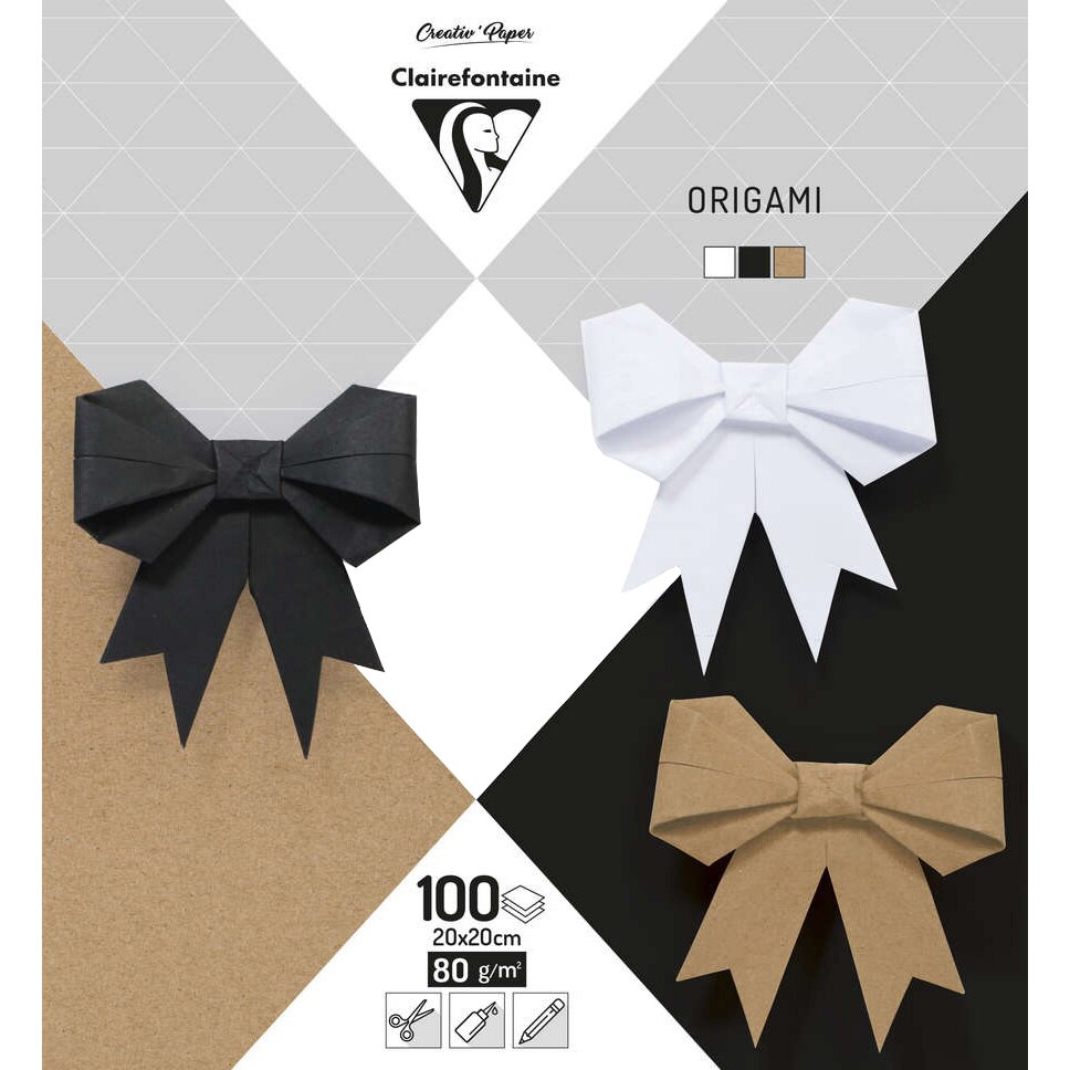 Set creatie Clairefontaine - Origami neutral
