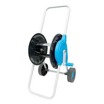 Carucior pentru infasurare furtun, cadru din otel, 60m 1/2  Carucior pentru infasurare furtun, cadru din otel, 60m 1/2
