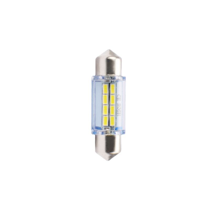 Set 2 becuri auto , M-Tech, Lumina Alba, C5W, Max 1W, Soclu SV8.5-8, 12V