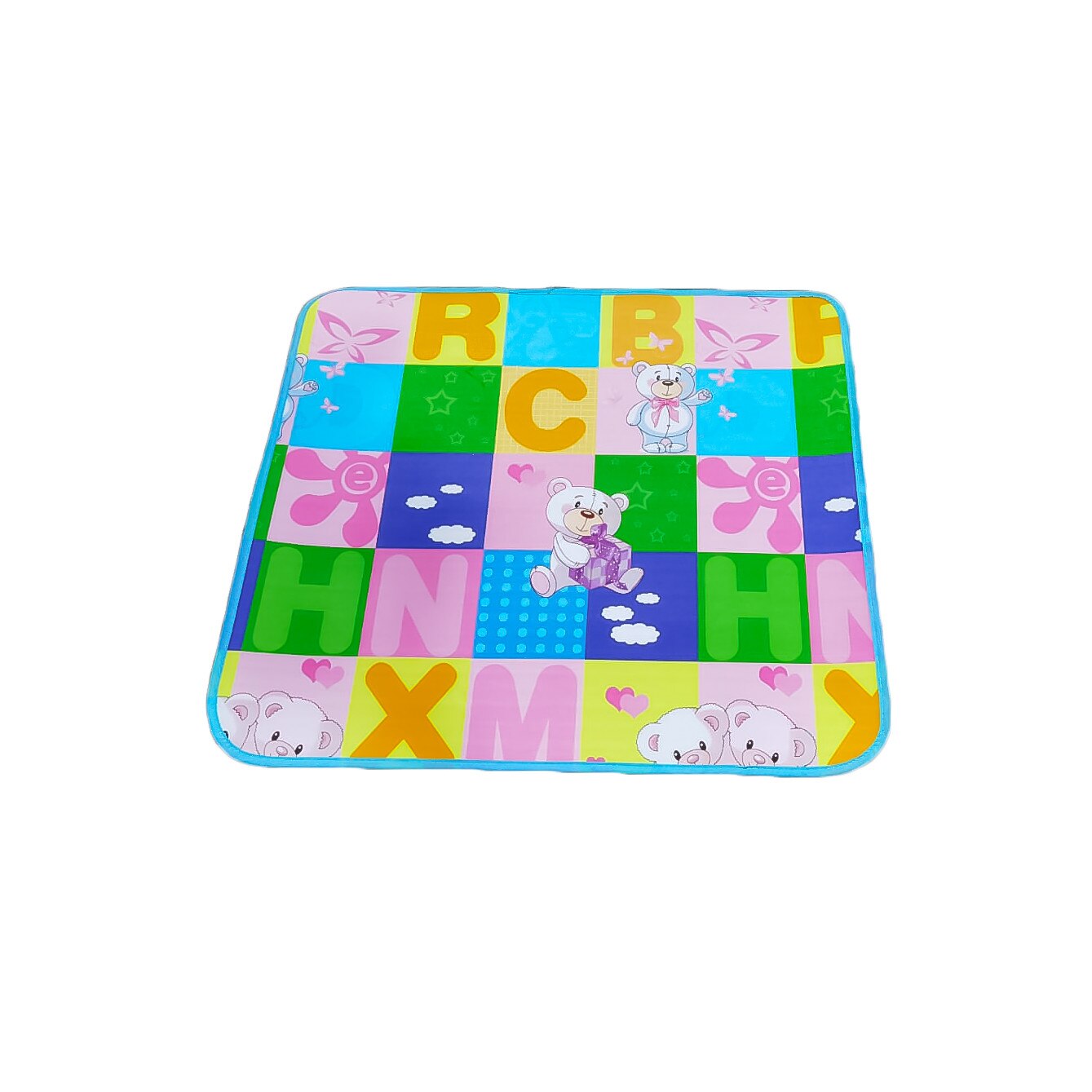 Covoras de joca termoizolant,100 * 90 cm, imprimeu cu literele si animale, Doty