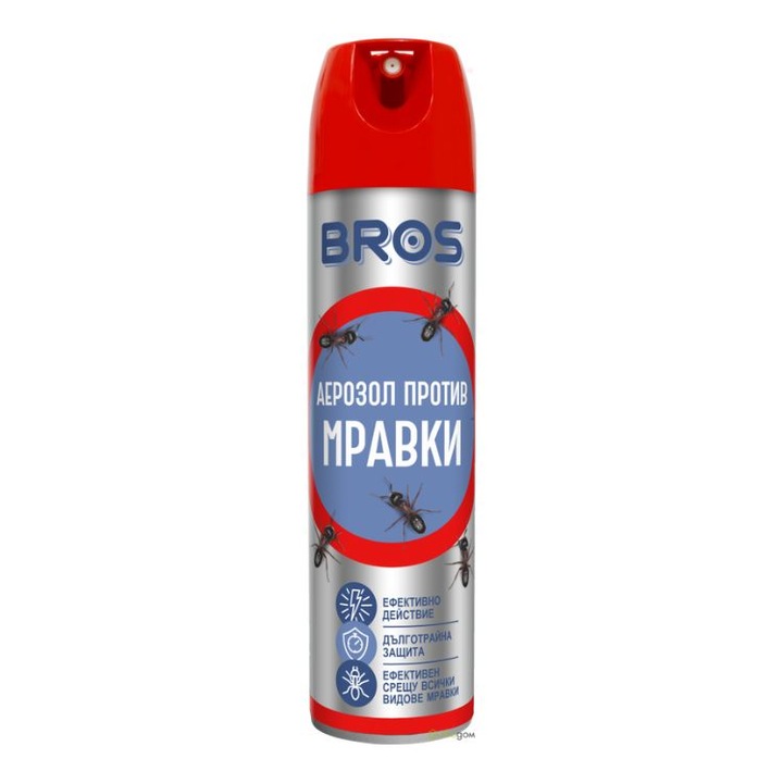 Спрей срещу бръмбари, бълхи и мравки Bros, 400 мл