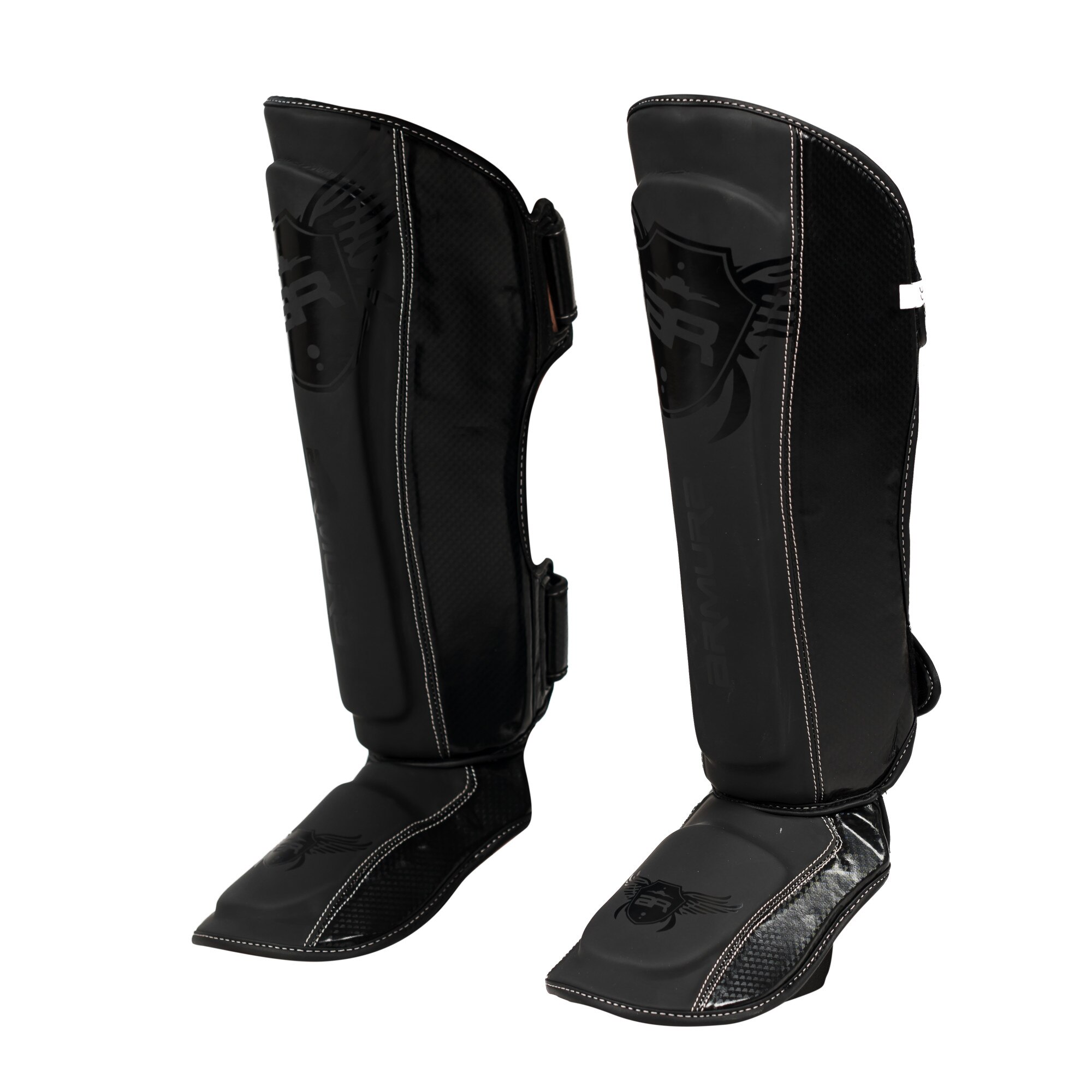 Tibiere ARMURA Premium Black, L, Negru