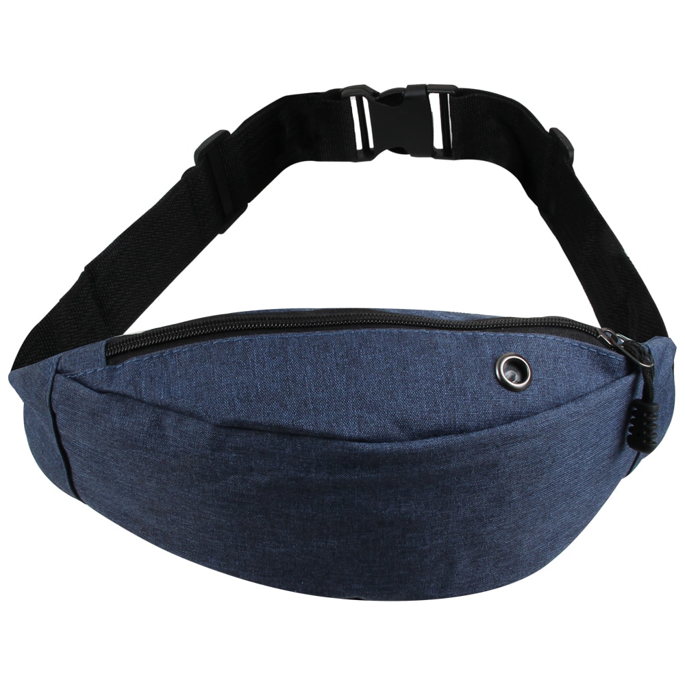 Borseta sport de brau, material textil, albastru, 24 x 14 cm, ABC290