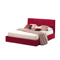pat tapitat rabatabil cu lada depozitare pentru saltea 140x190 cm rombo promo rosu inchis catifea velluto imagen 46_0_
0