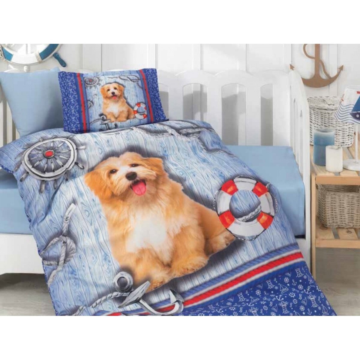 Lenjerie patut, Rico, 120x180 cm, 4 piese