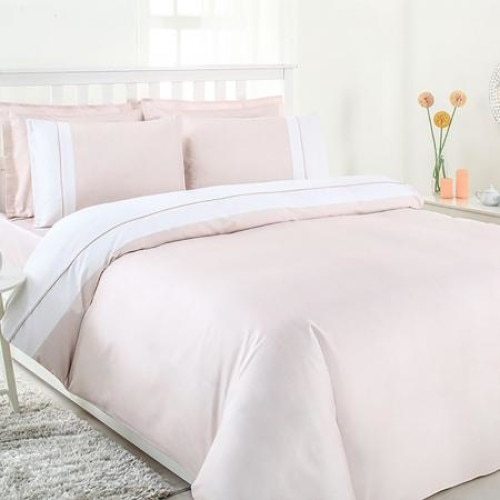 Lenjerie de pat Linen Soft Pudra, 100% Bumbac, 6 piese, 2 persoane, 240X260/50X70