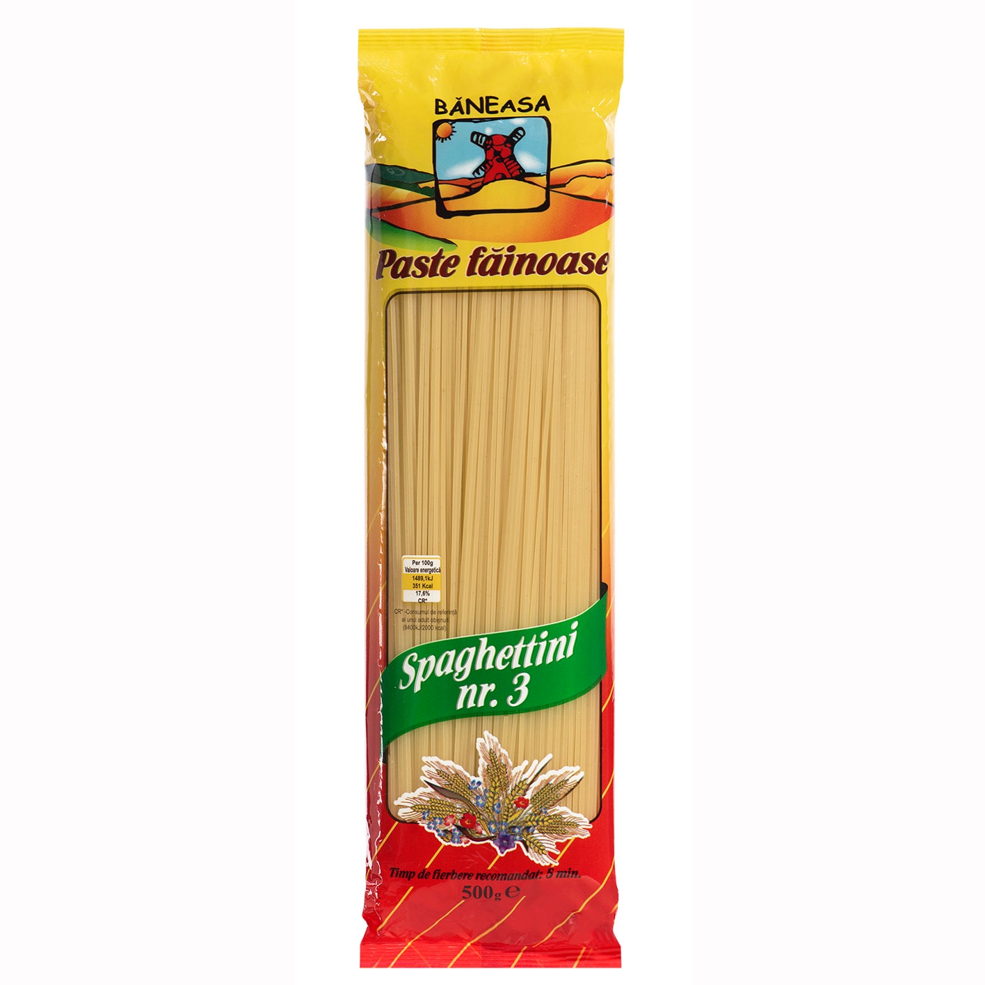 Paste spaghetti nr.3 Baneasa, 500 g