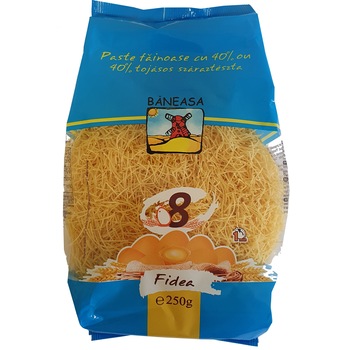 Fidea scurta cu 8 oua Baneasa, 250 g Fidea scurta cu 8 oua Baneasa, 250 g