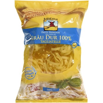 Paste tagliatelle din gru dur Baneasa, 400 g Paste tagliatelle din gru dur Baneasa, 400 g