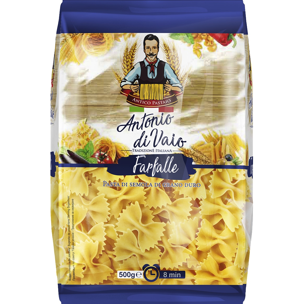 Paste farfalle din grau dur Antonio di Vaio, 500 g