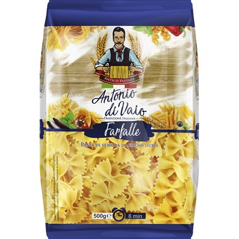 Paste farfalle din grau dur Antonio di Vaio, 500 g Paste farfalle din grau dur Antonio di Vaio, 500 g