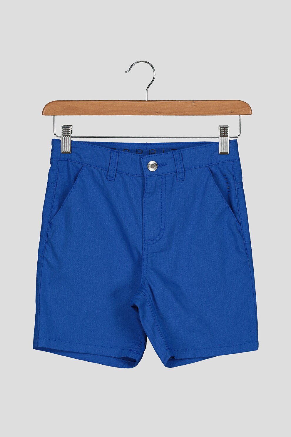 Esprit, Pantaloni scurti cu buzunare oblice, Albastru royal, 164 CM