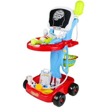 Jucarie de Rol, Trusa de Medic, Doctor Fun, 22 Accesorii Incluse, cu Radiografii, Otoscop, Stetoscop, Seringa, Portabil, Efecte Luminoase, Albastru/Rosu Jucarie de Rol, Trusa de Medic, Doctor Fun, 22 Accesorii Incluse, cu Radiografii, Otoscop, Stetoscop, Seringa, Portabil, Efecte Luminoase, Albastru/Rosu