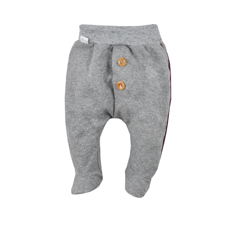 Pantaloni cu botosei pentru baieti Koala Lazy Days 07-399G, Gri, Gri