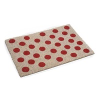 covoras intrare casa antiderapant fibre cocos crem rosu buline 60 cm x 40 cm imagen 10_0_
0
