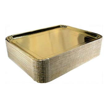 Set tavite dreptunghiulare auriu laminate 30×40 cm pentru tort, prajituri, 5 buc Set tavite dreptunghiulare auriu laminate 30×40 cm pentru tort, prajituri, 5 buc