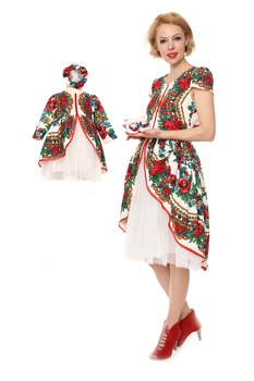 Set 2 rochii Mama Fiica Traditional Stilizate fetita 6-9 luni Set 2 rochii Mama Fiica Traditional Stilizate fetita 6-9 luni