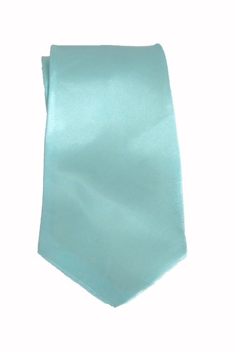 Cravata cu aspect matasos, turcoaz, 157 x 9 cm, CRV2, Vivo