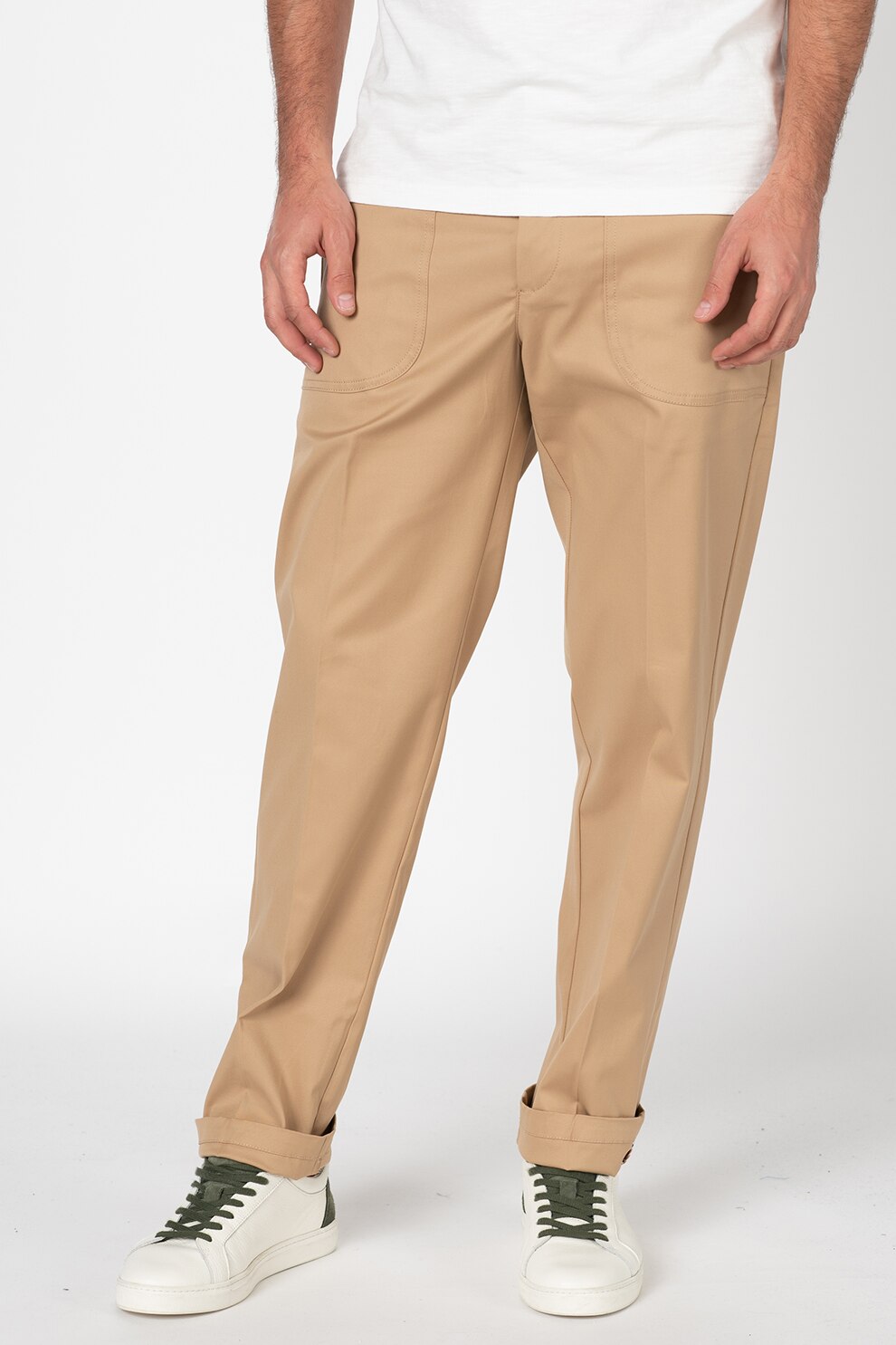 United Colors of Benetton, Pantaloni relaxed fit, Maro camel
