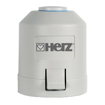 Set termomotor on/off, Herz, 230 V, NC, M28x1,5 pentru sistem incalzire in pardoseala, 4 bucati Set termomotor on/off, Herz, 230 V, NC, M28x1,5 pentru sistem incalzire in pardoseala, 4 bucati
