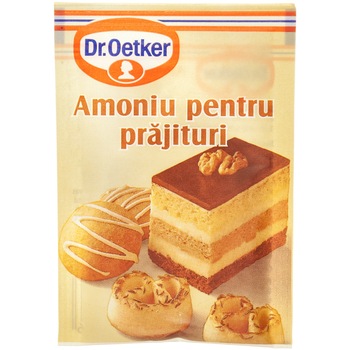 Bicarbonat de amoniu pentru prajituri Dr. Oetker, 50x7g, 350g Bicarbonat de amoniu pentru prajituri Dr. Oetker, 50x7g, 350g