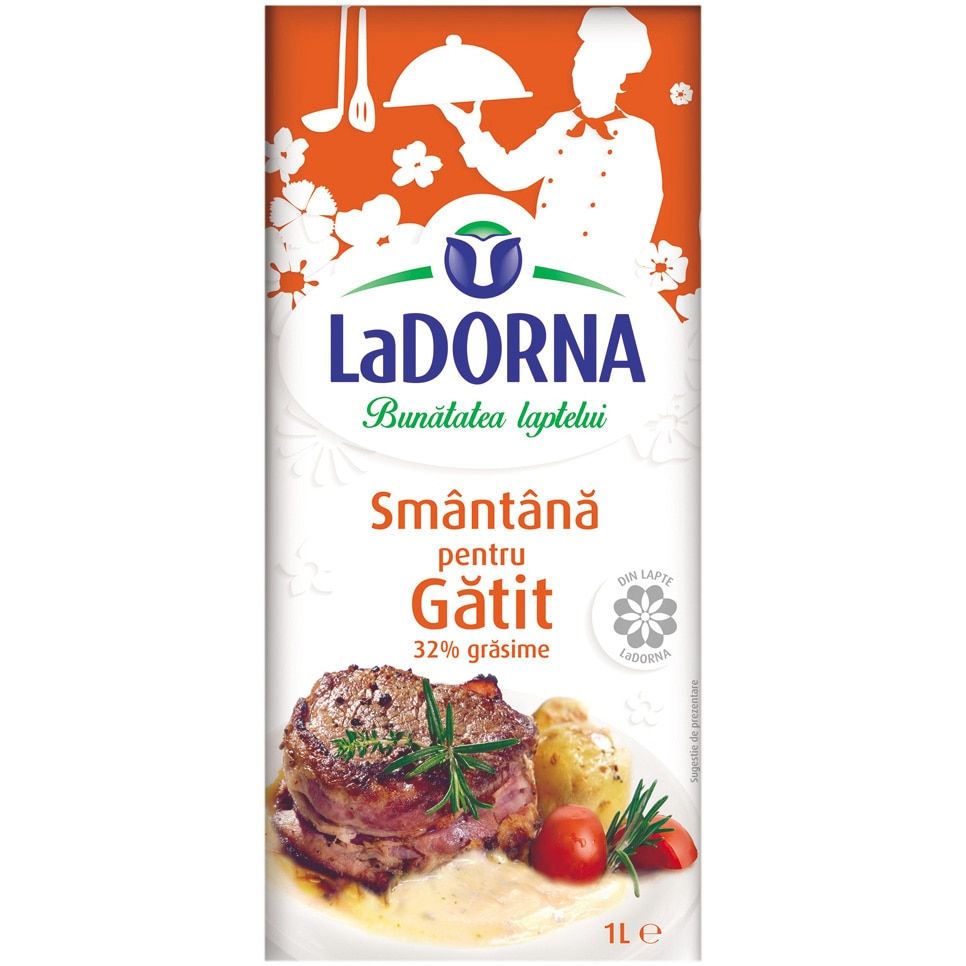 Smantana UHT pentru gatit 32% La Dorna, 1l