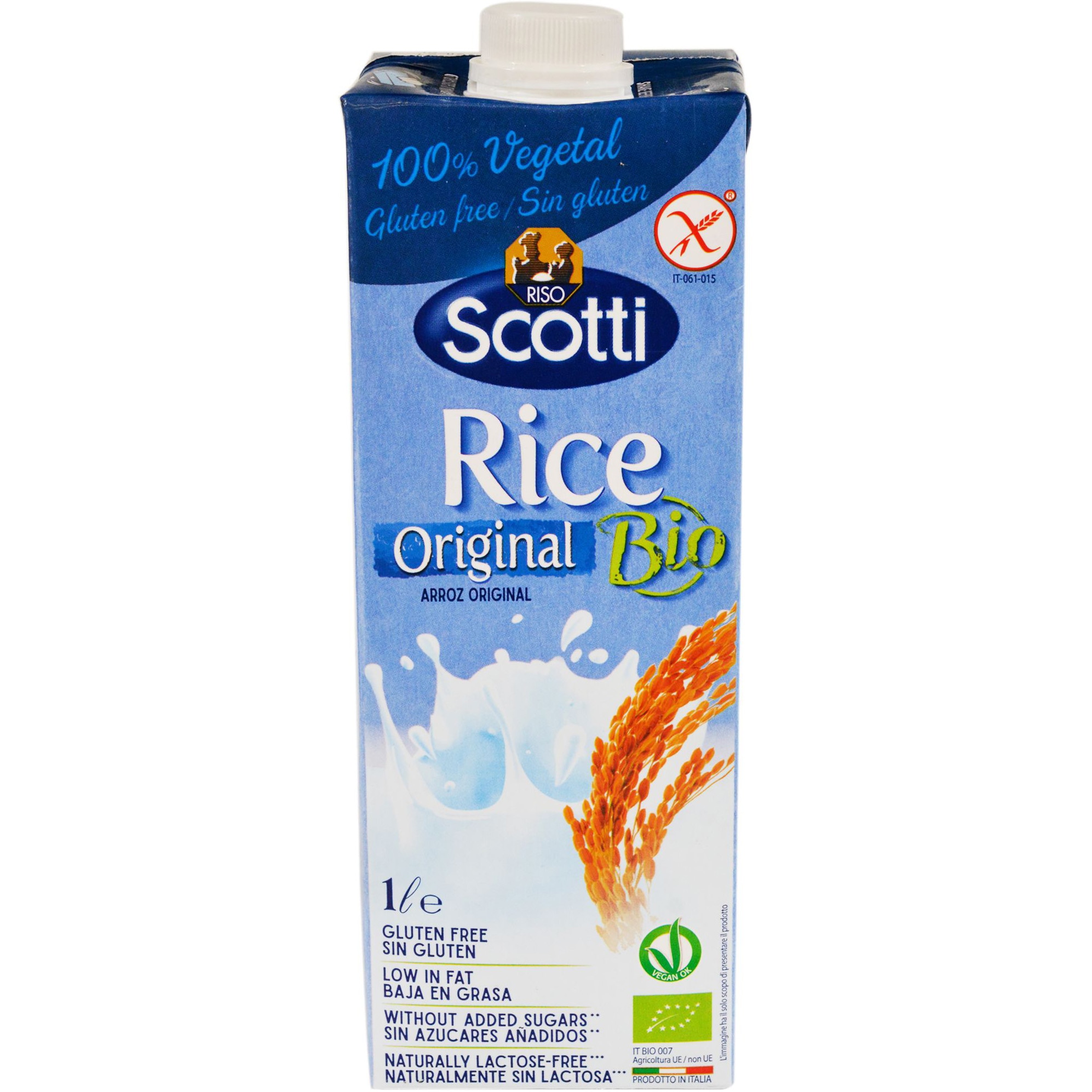 Bautura din orez bio natur Riso Scotti, 1l