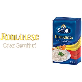Orez romanesc pentru garnituri Riso Scotti, 1kg Orez romanesc pentru garnituri Riso Scotti, 1kg