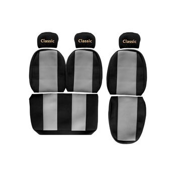 Set huse scaun 1+2, F-Core, Textil, pentru MAN F 2000, L 2000, Gri/Negru Set huse scaun 1+2, F-Core, Textil, pentru MAN F 2000, L 2000, Gri/Negru