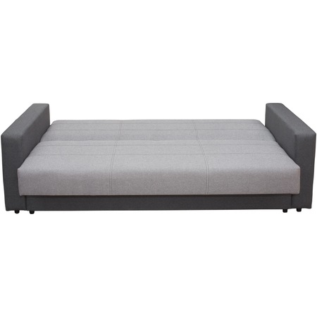 Canapea Kring Sole, 215x90x90 cm, suprafata dormit 120x185 cm, culoare gri