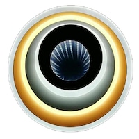 Lustra led 3D moderna ,Ultra Slim ,schelet alb ,mijloc 3D , L8106 Diametru 250mm