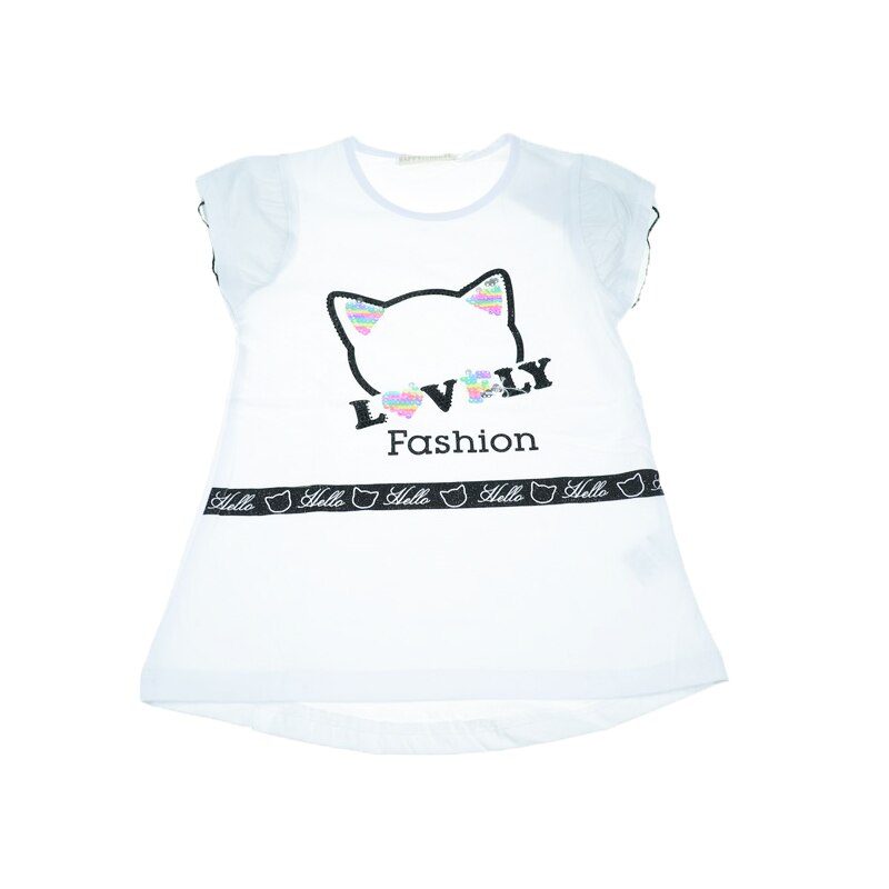 Tricou pentru fete Happy House WB-2770, Alb