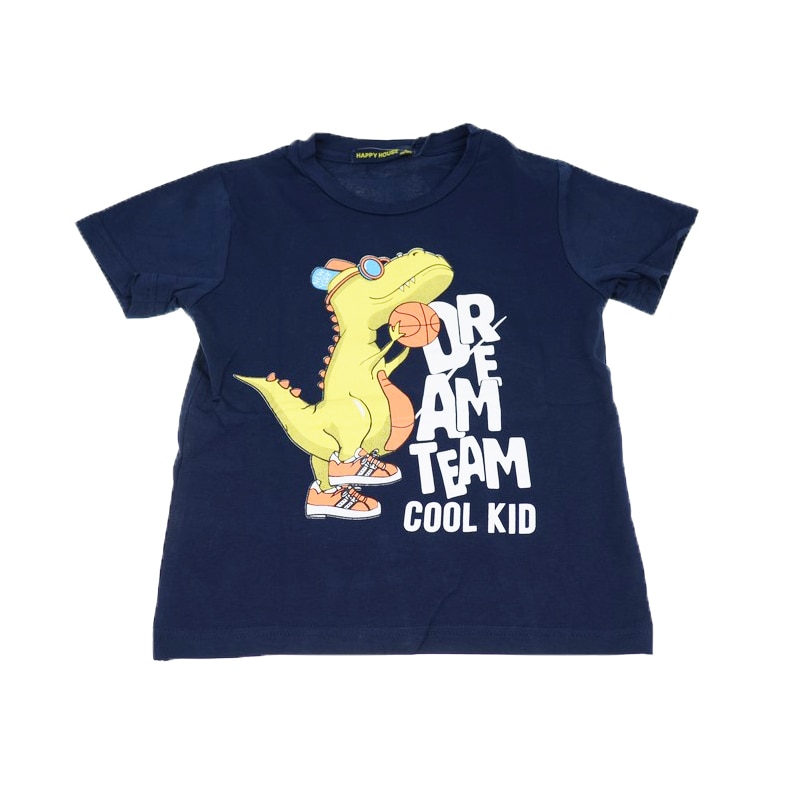 Tricou pentru baieti Happy House HB-8181B1, Bleumarin 80 cm