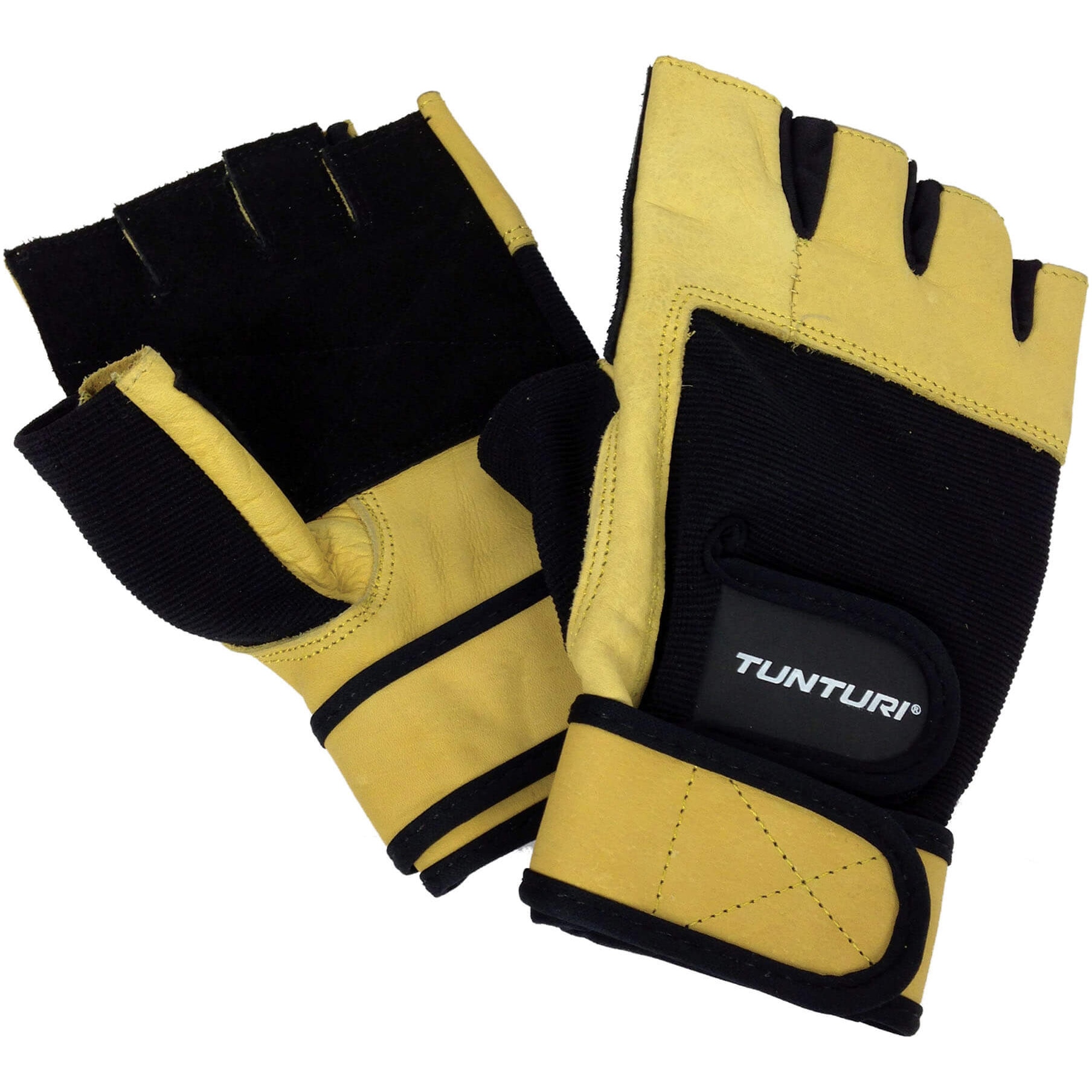 Manusi fitness Tunturi High Impact, Galben/Negru, XXL