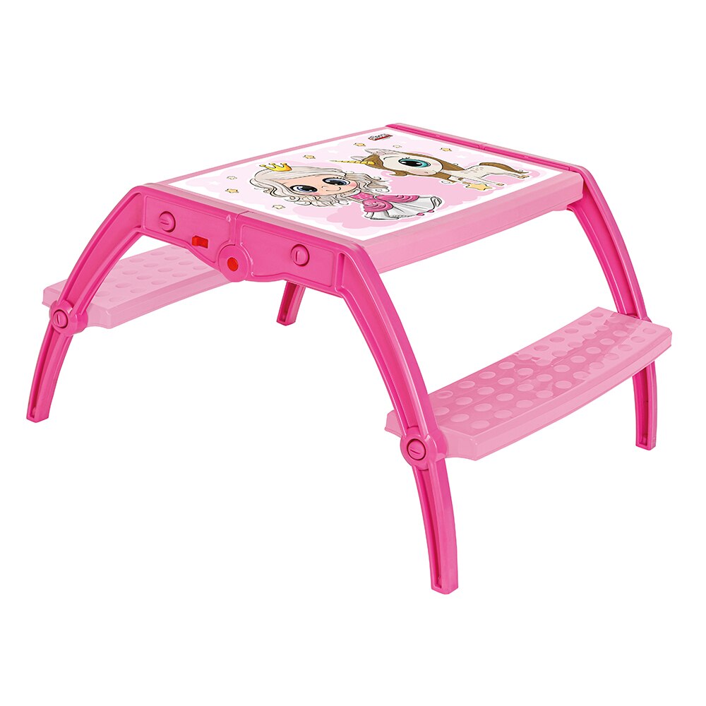 Bancuta de studiu pliabila Study Table Pink