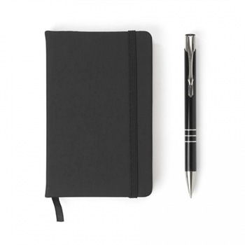 Set agenda si pix aluminiu Negru Set agenda si pix aluminiu Negru