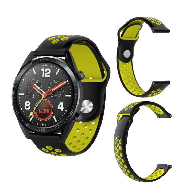 Силиконова каишка Nordic Sport, Samsung/GT/GT2, 42 mm, Зелена